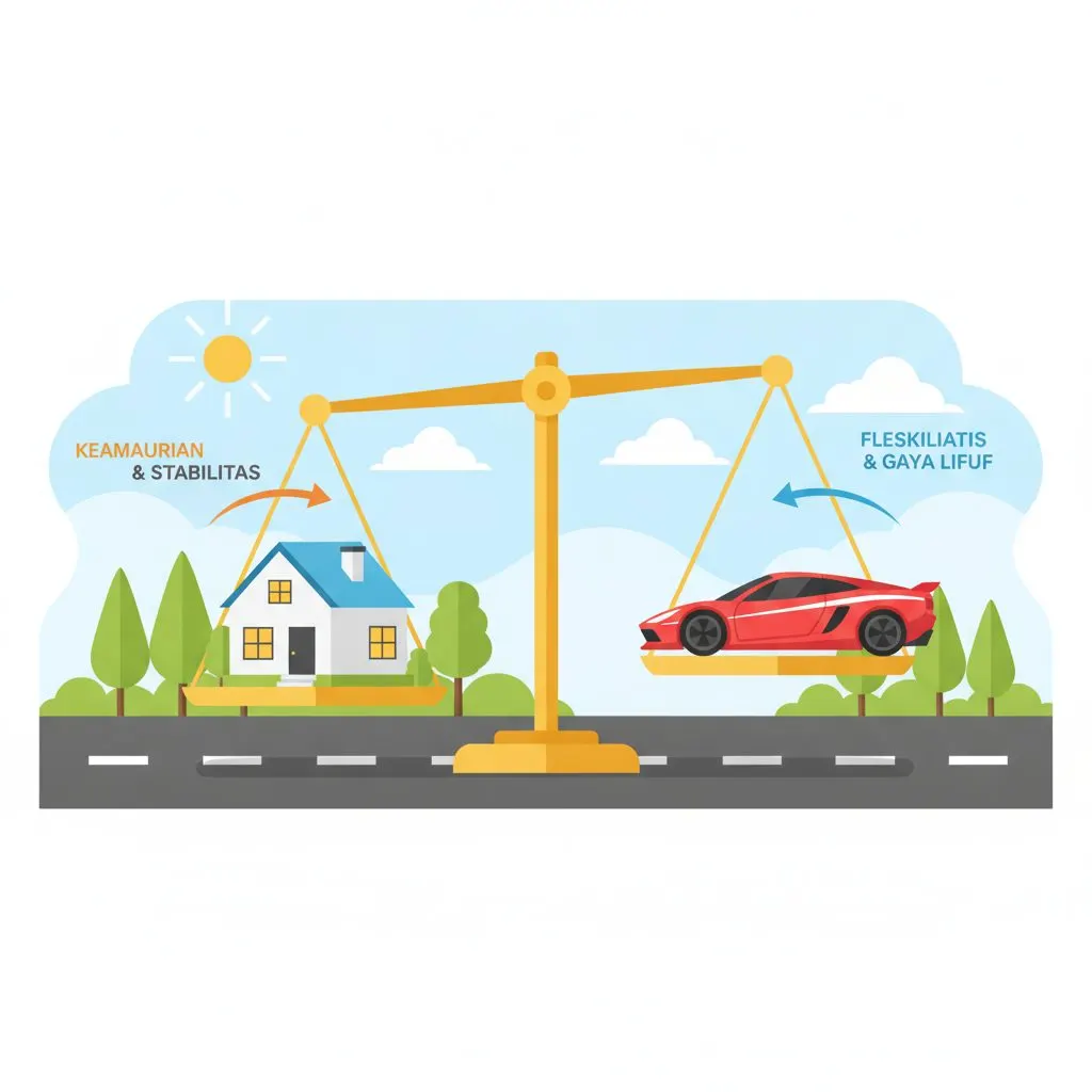 Enam Pertimbangan Utama Memilih Rumah atau Mobil