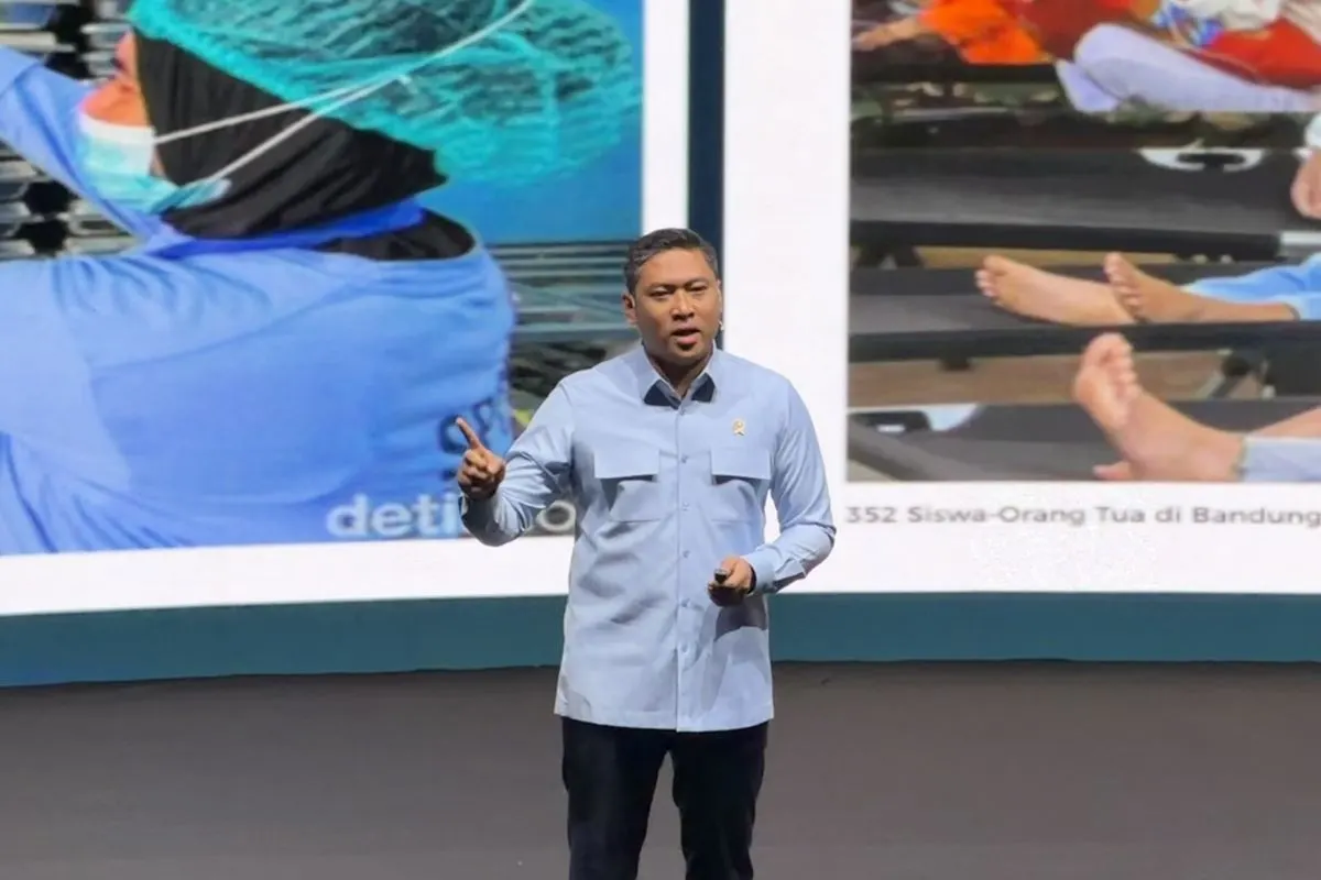 Kepala Badan Gizi Nasional (BGN) Sudaryono dalam agenda 100 Hari Kerja, di Jakarta Selatan, Kamis (29/10/2026).